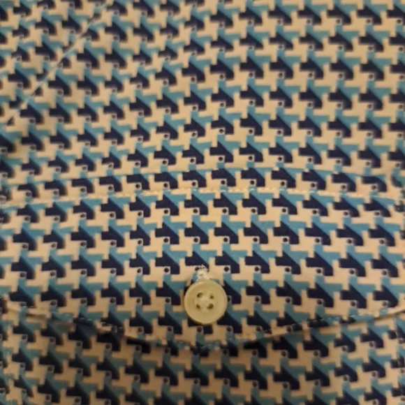 J. McLaughlin Brynn Top Sz M EUC Button-Front Pkts 3/4 Sleeve - Picture 8 of 9